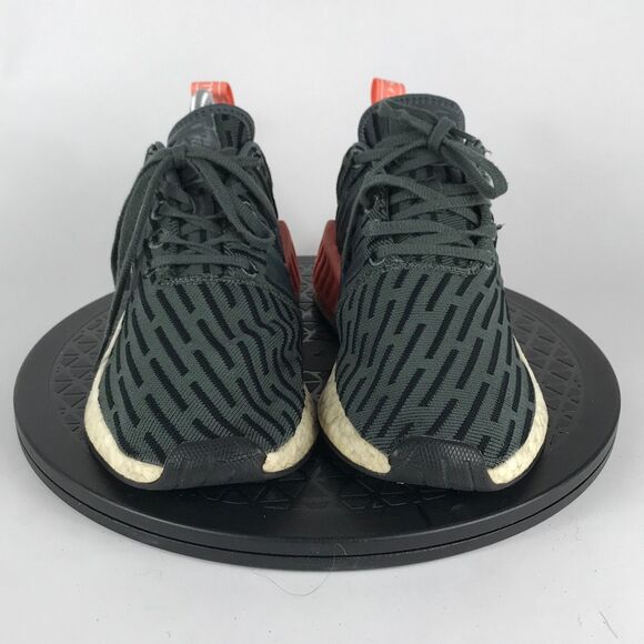 Adidas NMD R2 Green Athletic Running Shoes BA7259 Women’s Size 7 - Picture 2 of 12